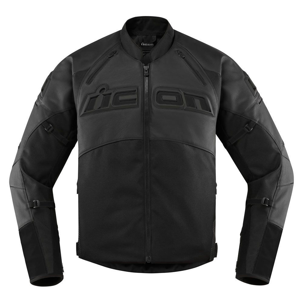MENS JACKETS CONTRA 2 LEATHER-STEALTH