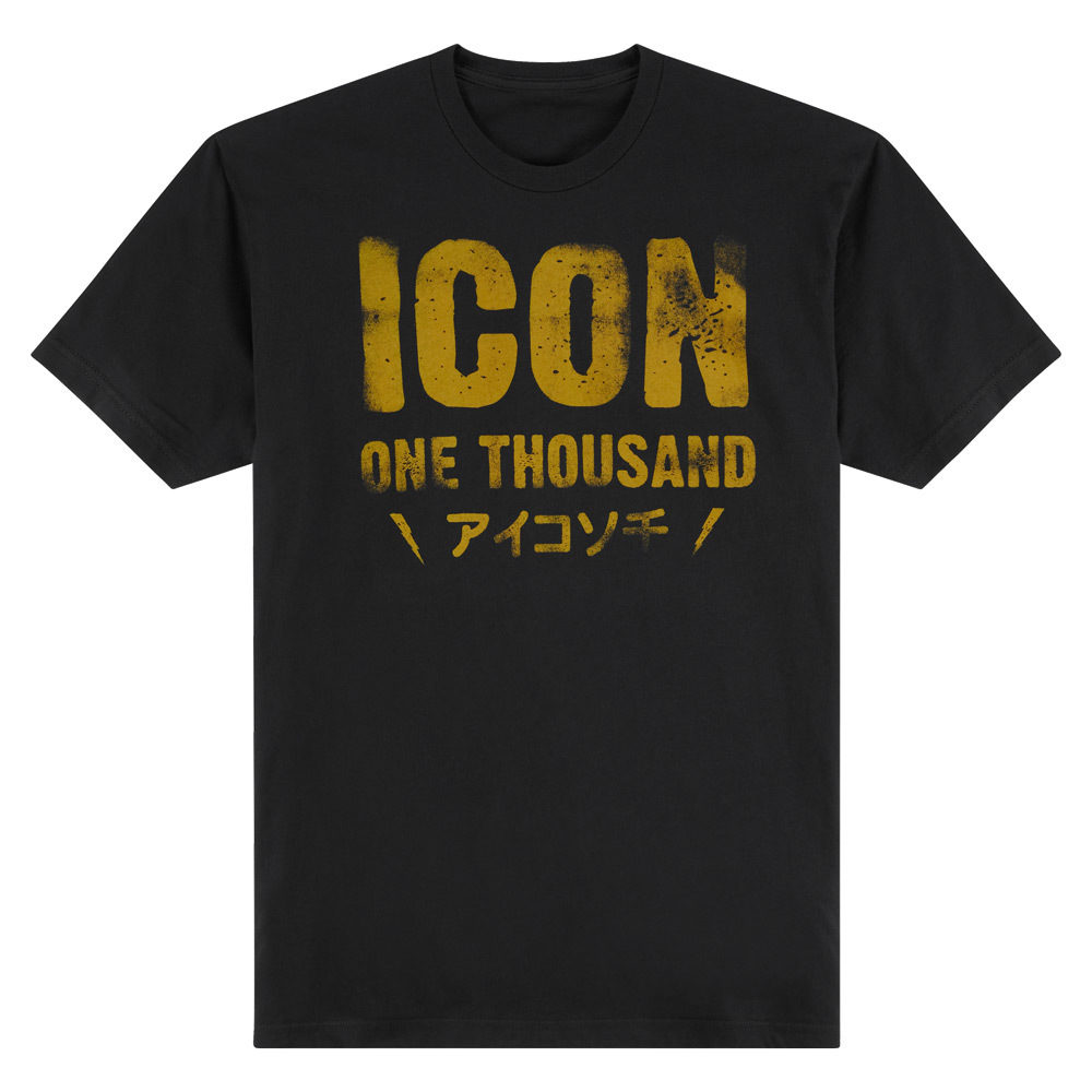 MENS TEES-ICON1000 STATEMENT-BLACK